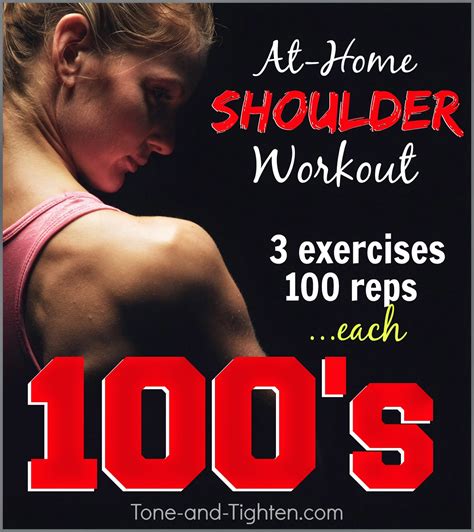 At Home Shoulder Workout With Weights Tone And Tighten