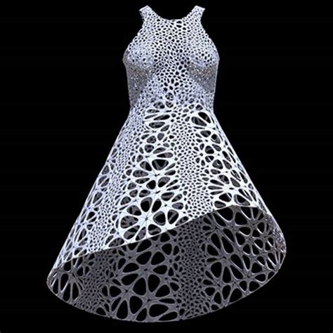 this 3d printed plastic dress flows like fabric wired uk