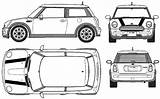 Cooper Mini Blueprints Car Drawing 2001 Vector Hatchback Sketch Scheme Outlines Getdrawings Click Templates sketch template