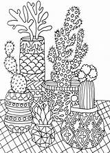 Succulent Zentangle Coloring4free Malvorlagen Riscos Kakteen Suculentas Cleverpedia Kaktus Csb Cacti Pintando Encontrados sketch template