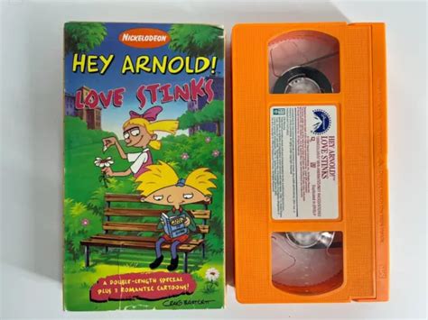 hey arnold vhs love stinks nickelodeon double length special  picclick