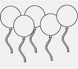 Coloring Balloons Birthday Imagixs Pages sketch template