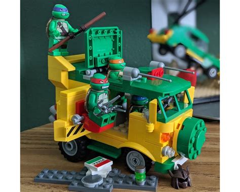 lego moc  turtle van party wagon teenage mutant ninja turtles