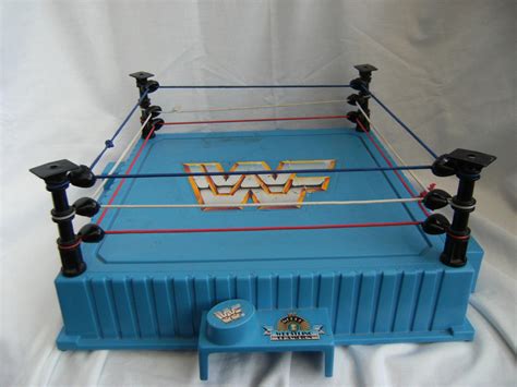 wwe wwf vintage hasbro wrestling ring   retro toys