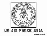 Coloring Force Air Pages Military Logo Emblems Seal Printable Seals Kids Book Google Search Veterans Logos Logodix Flag Crafts Marines sketch template
