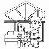 Manny Coloring Pages Handy Tool Box Printable Toddler Will sketch template