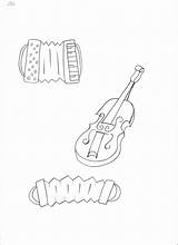 Violino Musicais Instrumentos sketch template