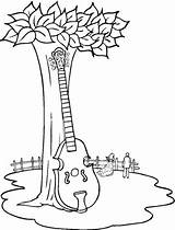 Coloring Contrabass Tree Near Pages Categories sketch template