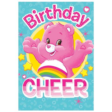 birthday cheer care bears birthday card  character brands