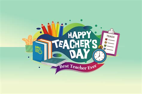 happy teachers day card  banner design graphic  onoborgol