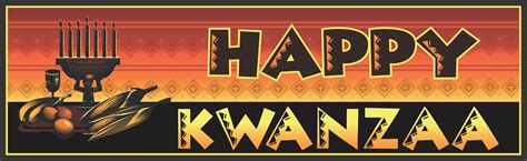 happy kwanzaa sign holiday sign traditional theme