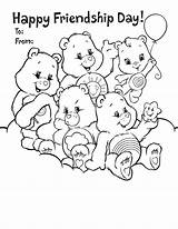 Coloring Pages Friendship Printable Care Friends Friend Bears Bff Bear Quotes Cute Printables Happy Wonderheart Colouring Color Sheet Print International sketch template