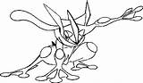Greninja Quajutsu Amphinobi Kleurplaten Kolorowanki Bonjourlesenfants Pokémon Beta Ausmalen Ohbq Morningkids Tegninger Fargelegge sketch template