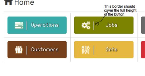 css bootstrap  button icon  border   left stack overflow