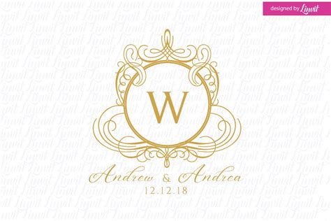 modern wedding logo creative logo templates creative market