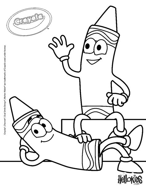 crayola crayons coloring page  printable coloring pages