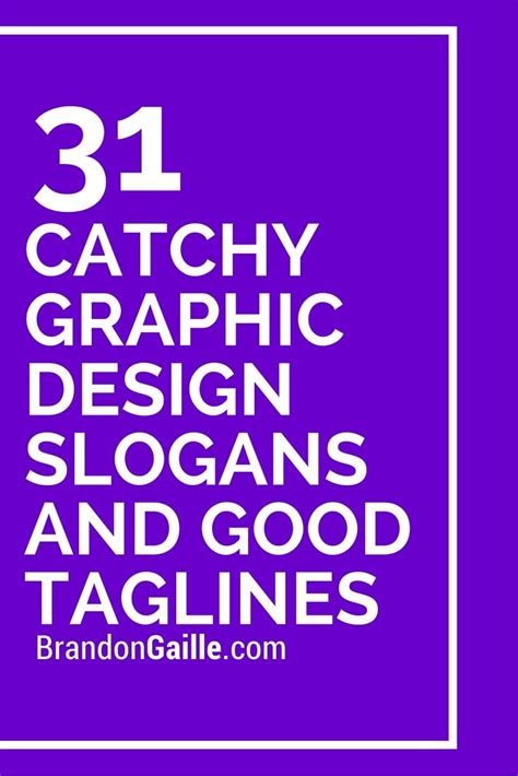 list   catchy graphic design slogans  good taglines slogan