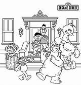 Sesame Street Coloring Pages Color sketch template