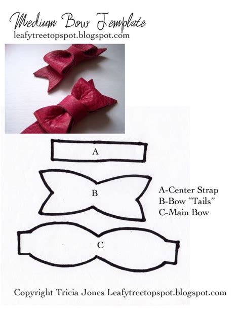 bow template diy accessoriesideas pinterest medium bows