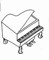 Piano Coloring Pages Getcolorings Printable Color sketch template