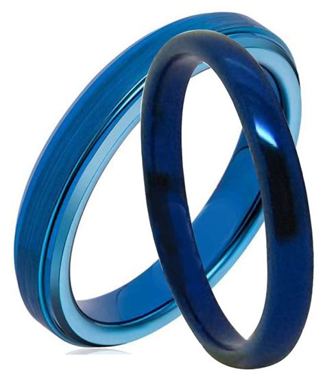 blue ring  women  girls  stylish design stainless steel high buy blue ring  women