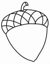Acorn Coloring Pages Fall Kids Acorns Drawing Print Printable Clipart Clip Template Sheets Color Colouring Crafts Preschool Templates Library Choose sketch template