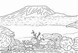 Kilimanjaro Coloring Mount Pages Ecosystem Color Print Drawings Printable Designlooter Africa Kilamanjaro 427px 49kb Online sketch template
