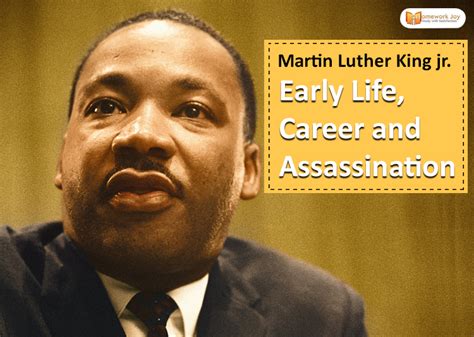 martin luther king jr early life career and assassination