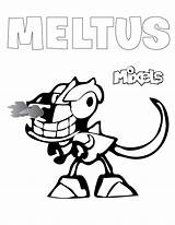 Coloring Mixels Meltus Mixel Series Pages Infernites Tribe Pdf sketch template