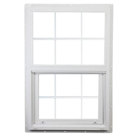 ply gem       series single hung vinyl window white