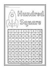 Sparklebox Hundred Colouring Sheets Square sketch template