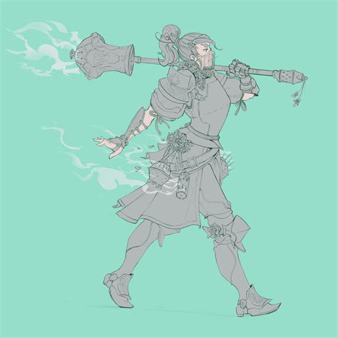 [oc] Incense Knight Characterdrawing