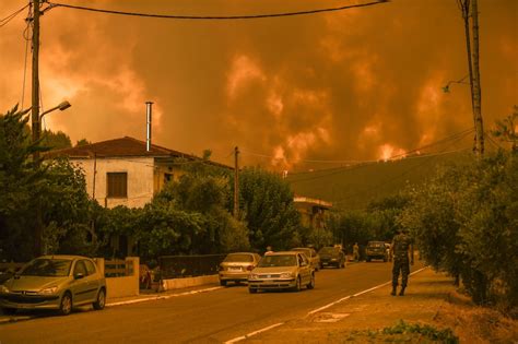 greece wildfires slowly coming  control mayor news