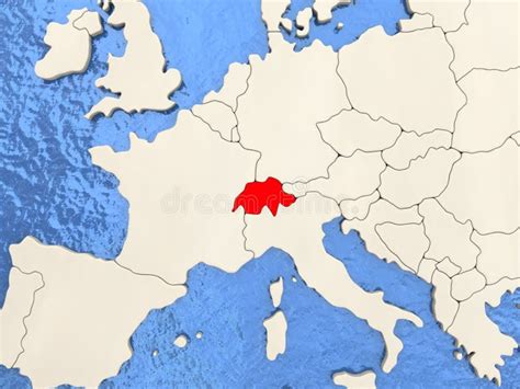 zwitserland op kaart stock illustratie illustratie bestaande uit illustratie