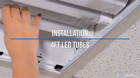 install  foot led tubes  fluorescent fixtures youtube