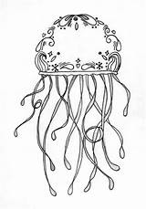 Jellyfish Colornimbus sketch template