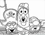 Coloring Pages Tales Veggie Pirate Color Flag Getdrawings Getcolorings Themed Colorings sketch template