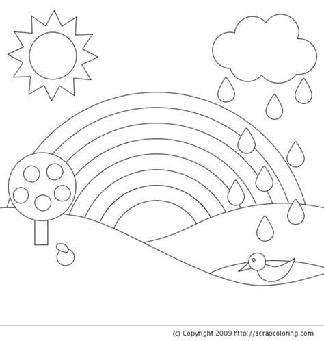 rainbow  preschool coloring pages  print letscoloritcom