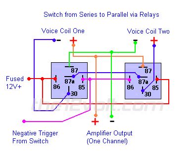 switching  series  parallel   relay wiring diagram