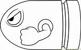Coloring Pages Bullet Bill Mario Super Nabbit Color Jam Printable Animal Coloringpages101 Print Pdf Templates Getdrawings Getcolorings Template 497px 75kb sketch template