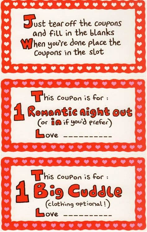 to my wife fun sex coupons inside valentine s day card