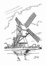 Kleurplaat Windmills Kleurplaten Windmolens Windmill Molens Kleurplatenenzo sketch template