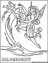 Coloring Pages Silvermist Getcolorings Fairy Disney Printable sketch template