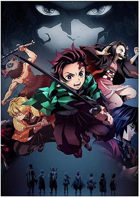 Altcompluser Anime Demon Slayer Kimetsu No Yaiba Poster Wandbild