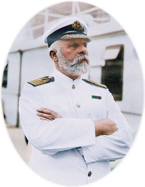 captain edward  smith   rms titanic  colorization rms