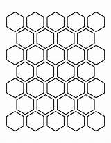 Hexagon Esagoni Patternuniverse Piecing sketch template