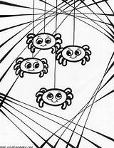 Spider Coloring Pages Halloween Spiders Printable Web Print Baby Charlotte Kids Wolf Sheets Scary Colouring Color Sheet Dance Printables Crafts sketch template