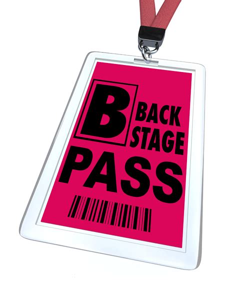 back stage pass
