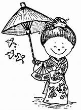 Coloriage Chinois Asiatique Pintar Asiaticas Geishas Japonnais Enfant Coloriages Asiatiques sketch template