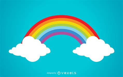 descarga vector de ilustración colorida del arco iris